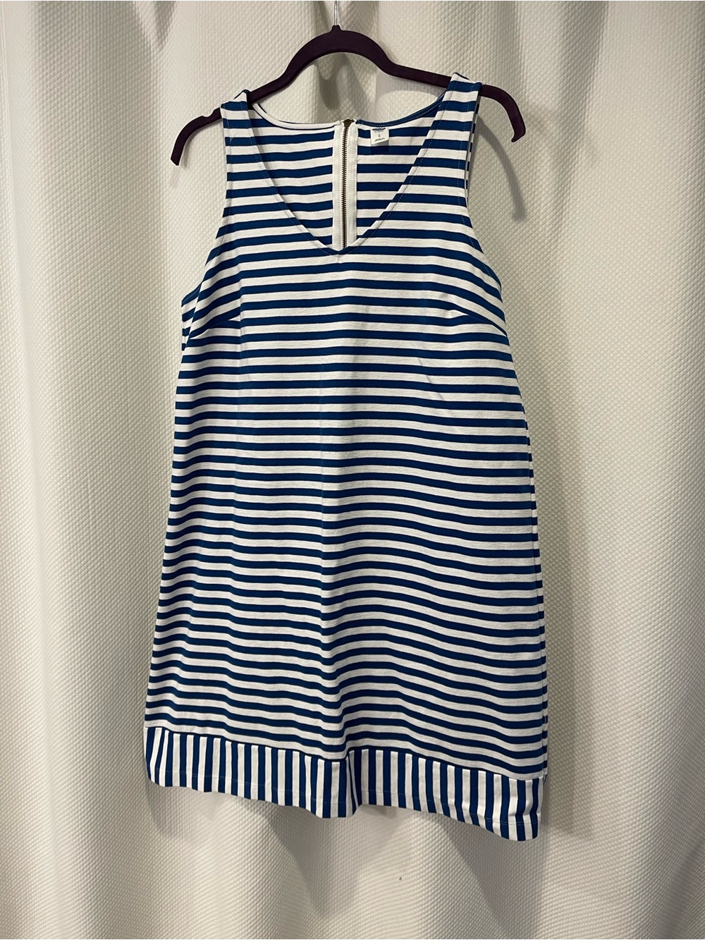 Old Navy Blue and White Striped dress, size lg